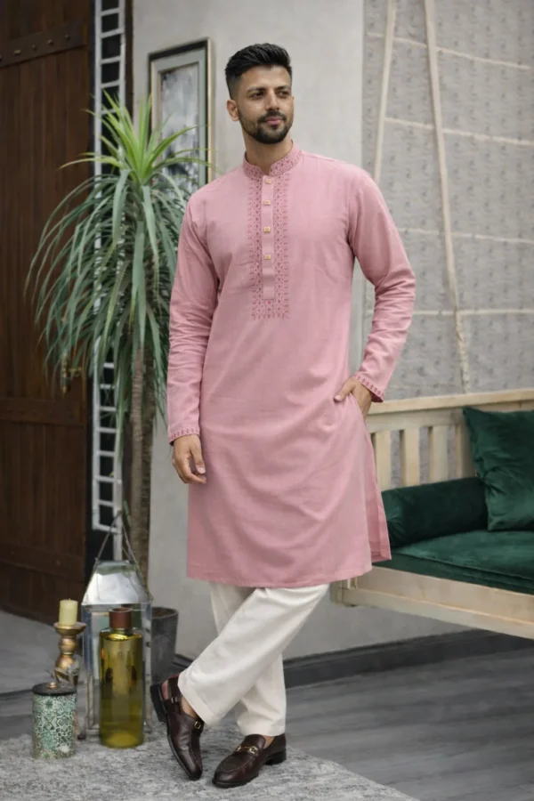 Mauve Rose Panjabi