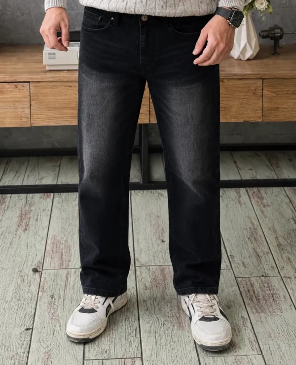 Black Straight Fit Jeans