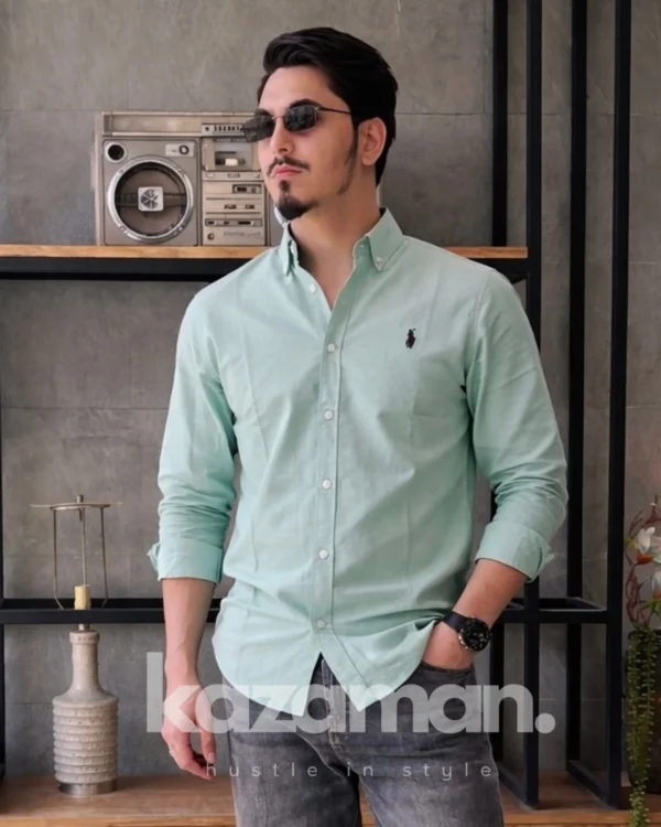 Mint Oxford Shirt
