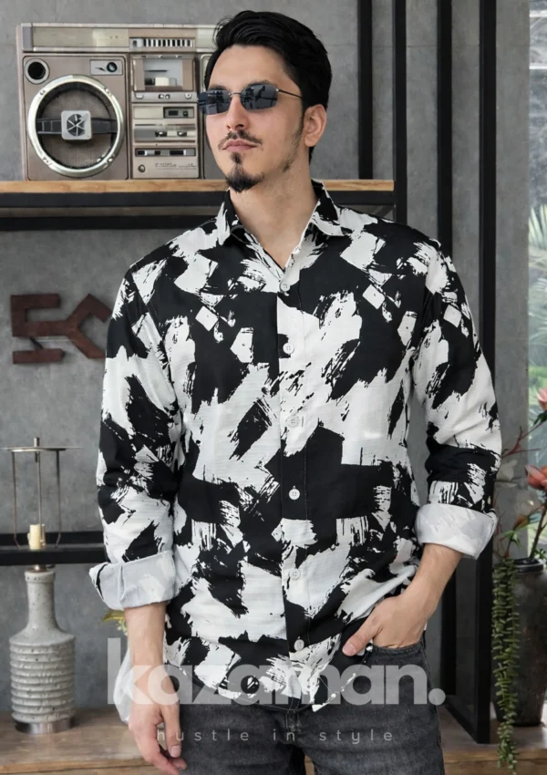 Abstract Noir Shirt