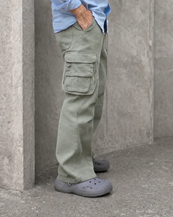 Cargo 8 Pocket Twill Light Olive(Straight Fit)